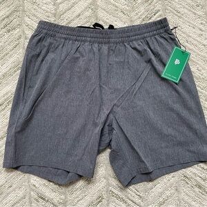 NWT Flint Park Tennis Pickleball Men's Advantage Heather Grey Unlined Shorts